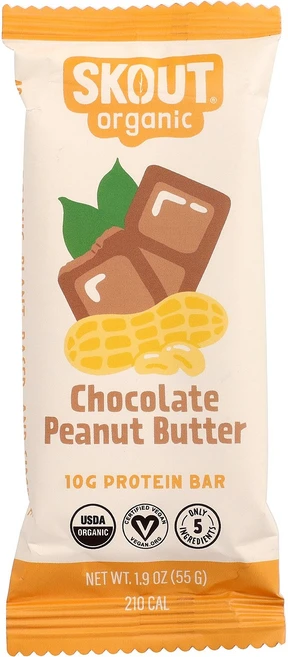 Skout Protein Bar Chocolate Peanut Butter 1.9 oz (55 g), Skout , Protein Bar, Chocolate, 55g, 1개 - 쿠팡