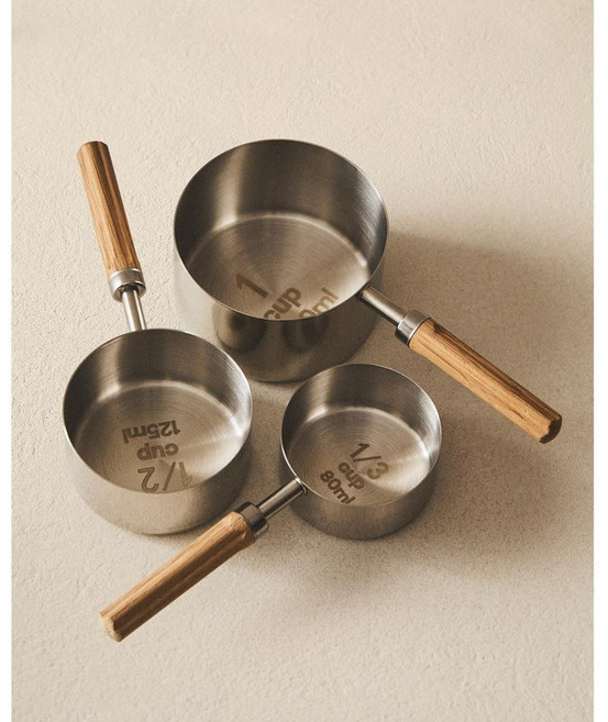 자라홈 브랜드관 나무 계량 스푼 세트 48249332700, 3.2 x 15.1 x 6 cm, 브라운