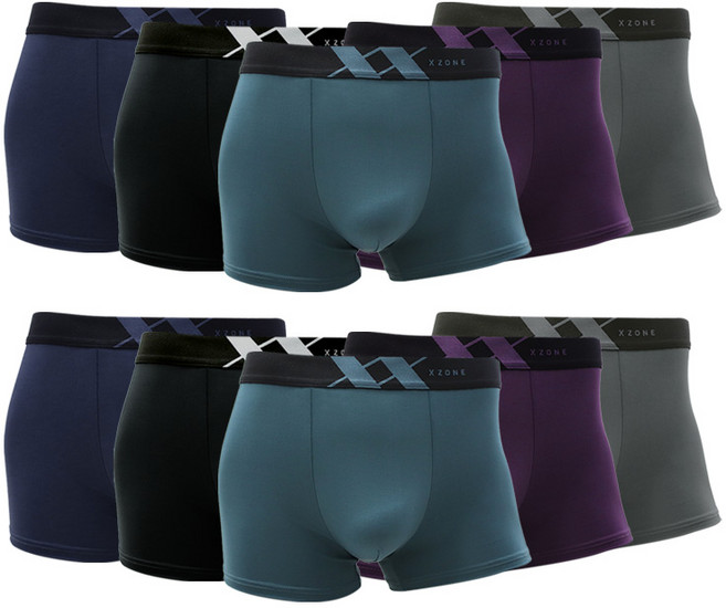 트라이 X zone 심플 컬러 드로즈 사각 팬티 10종 남성용