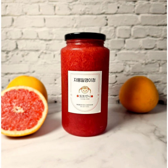또또언니 수제 자몽청(알갱이), 1개, 1개입, 600g