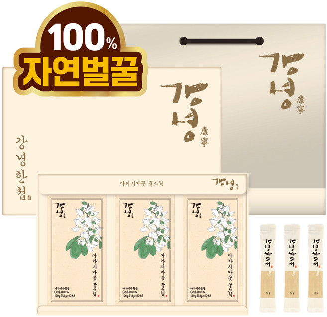 강녕 아카시아 꿀스틱, 30개, 12g