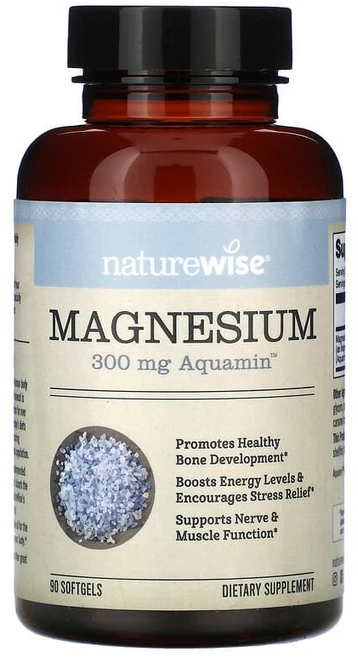 NatureWise 네이처와이즈 마그네슘 소프트젤 90정(소프트젤 1정당 100mg), 1개, 30회분 - 쿠팡