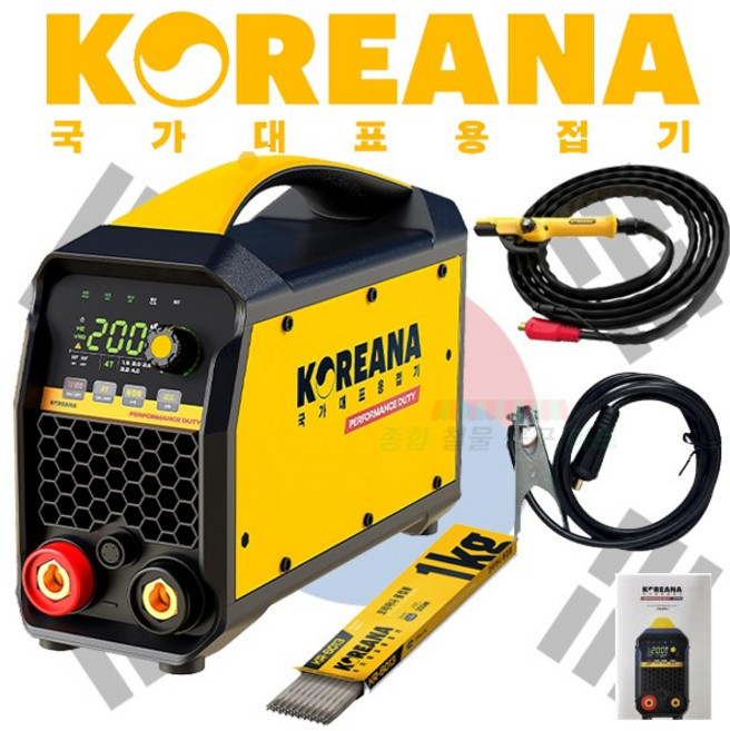 코리아나 용접기 KH200 2세대 퍼포먼스 듀티 용접선 3m 5m, 1개