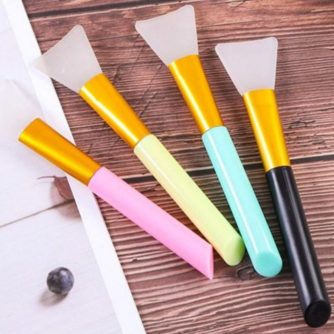 지니홀딩스 1+1+1 실리콘 팩 브러쉬 팩붓 고무붓 스파출러 모델링팩 세척붓 미용붓, 3개, 랜덤