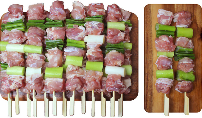 왕파닭꼬치 15꼬치 닭다리살 대용량 업소용 도매 캠핑 음식 수제꼬치 간식 안주, 1개, 1.5kg