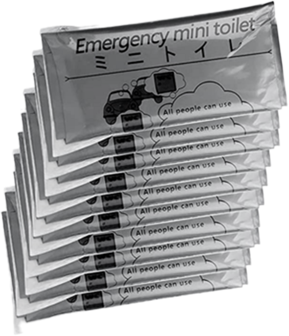 잔대리 휴대용 소변통 일회용 소변기, 10개