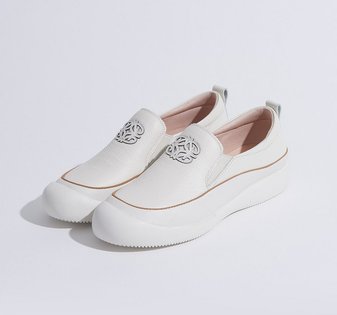 슈리오 여성 소가죽 이지워크 컴포트 슬립온 4cm