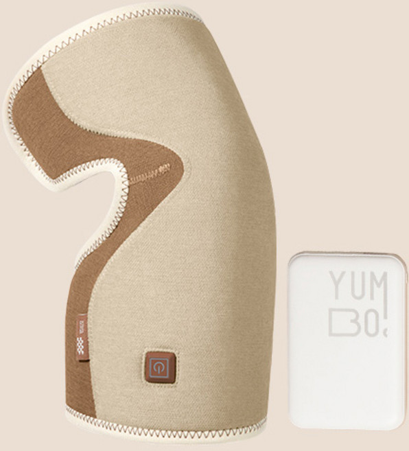 샤오미 배터리포함 무릎 아대 관절 온열 물세탁 가능 찜질기 밴드 보호대, 찜질기 2개 (배터리2개+쑥뜸팩15개), 1개