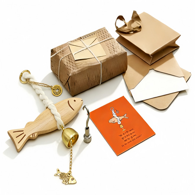 액막이 명태 개업 집들이 도어벨 고급선물포장, 선물포장세트