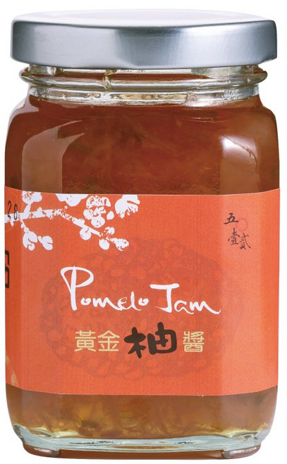 親好屋 黃金柚醬【內含鮮果粒】台灣麻豆文旦柚慢火熬煮黃金柚子果醬, 1個, 240ml