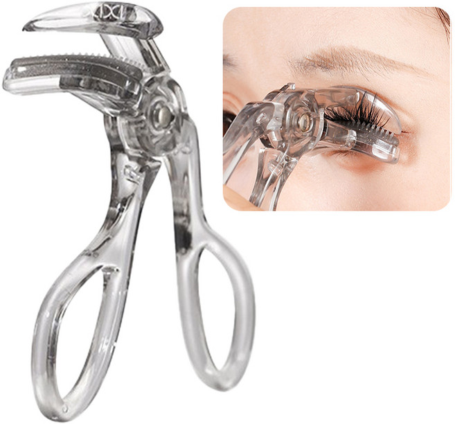 일호장신구 퍼팩트 아이래쉬 컬 뷰러 속눈썹 컬링 집게 인조 미니 투명한, 1개, 와이드