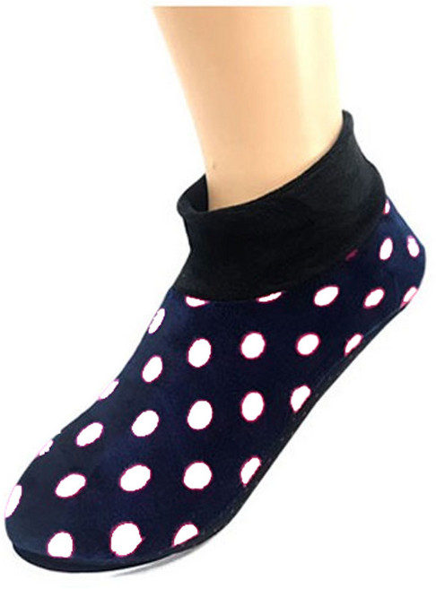 [선우] 미끄럼방지 겨울덧신 기모덧신 발목버선 벨벳보온 요술덧버선 보온양말 땡땡이무늬