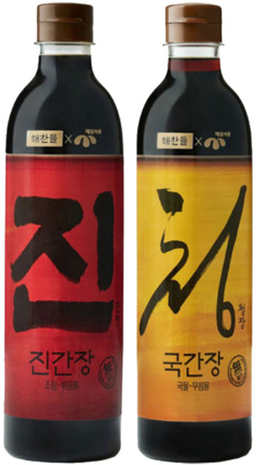 CJ 해찬들 진장(진간장) 780ml + 청장(국간장) 780ml