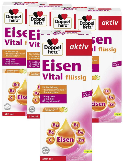 독일 도펠헤르츠 Doppelherz active iron 활성 철분 액상, 5개