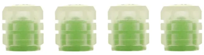 호환 렉서스 RX330 IS250 GS300용 야광 차량 타이어 밸브 캡 4개 형광 야간 발광 장식 휠 방진 타이어 밸브, 01 4Pcs Green