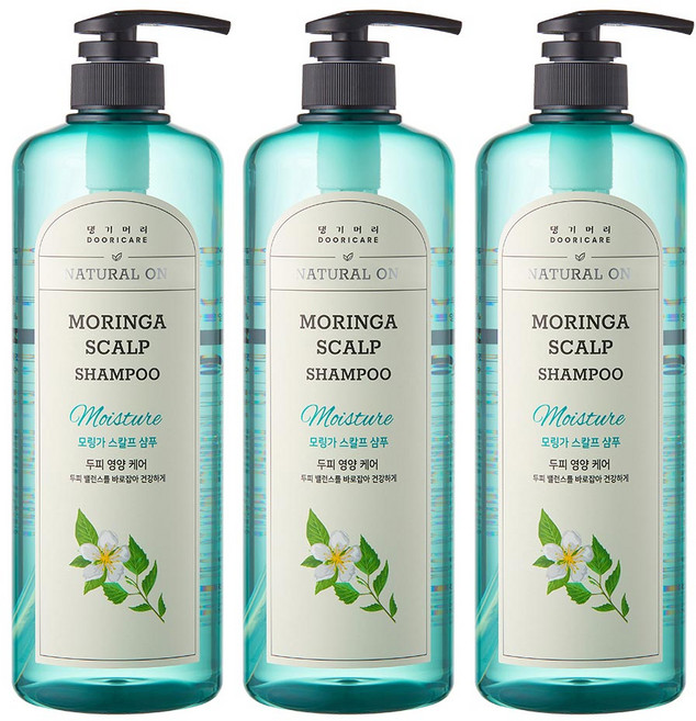댕기머리 허벌 스칼프 샴푸, 3개, 1L