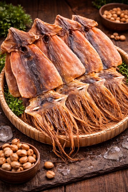 국산 강원도 건조 마른오징어 당일바리오징어 쫄쫄이 초콜릿오징어, 1개, 20마리 1.5kg 내외