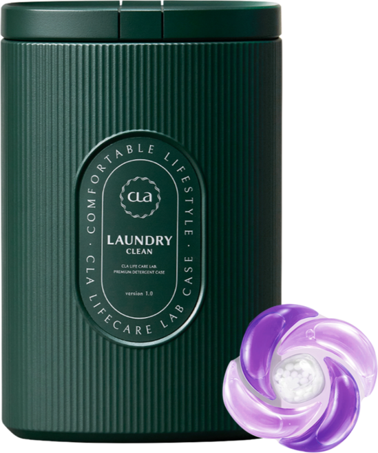 클라 컬러디스크 5in1 초고농축 캡슐 세제 블루밍코튼 딥그린 케이스 본품, 3개, 50개입