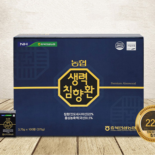 건우프렌즈 침향베스트 침향환효능 농협생력침향환 x 3세트, 100개, 375g