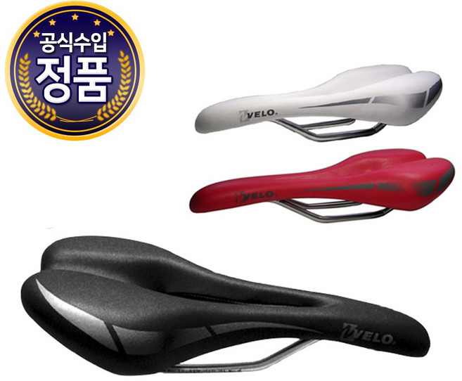 VELO VL-2107 자전거 안장, CR-MO, VL-2107/CR-MO-RED, 1개