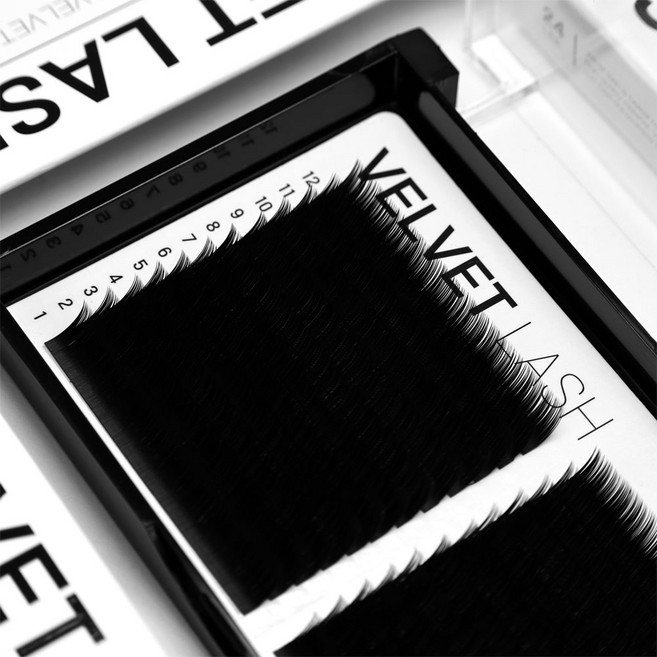 블랙베리 벨벳속눈썹 D(CC)컬 7~15mm 속눈썹연장재료 자연스러운 가닥속눈썹 한국원사 벨벳 아이래쉬 24줄, L/0.18/15mm, 1개, D 0.18 8~15mm mix