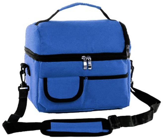 소프트 아이스 쿨러백 아이스박스 도시락가방, 블루, 8L