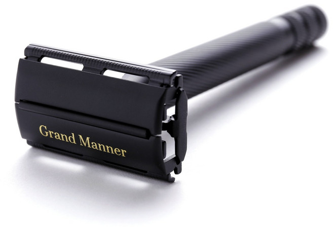 Grand Manner 雙面安全刮鬍刀 附底座, 1個, 1個裝