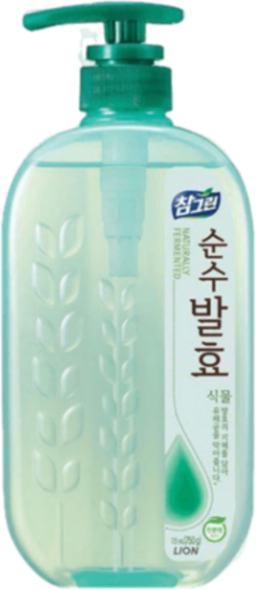 씨제이라이온 참그린 주방세제 용기형 순수발효 식물 750g, 1개