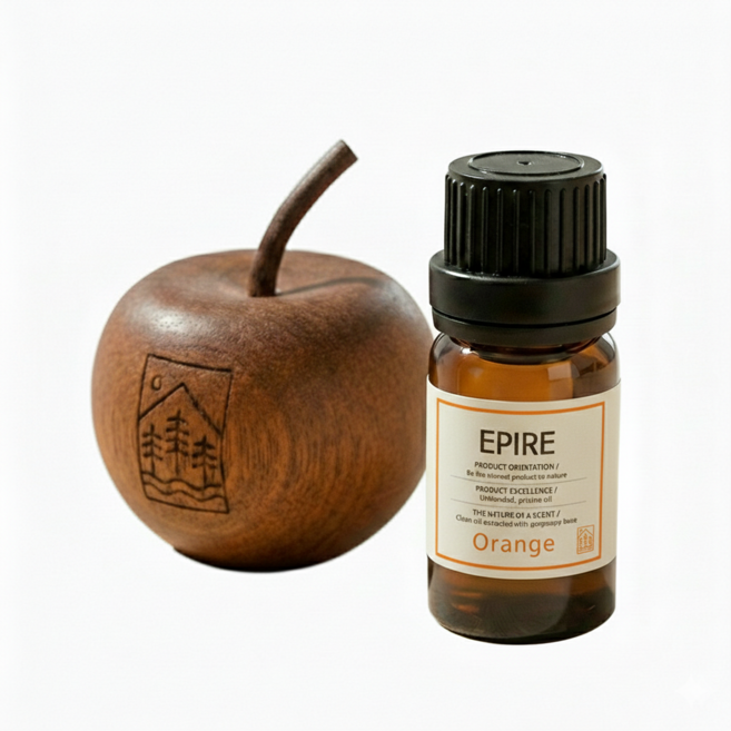에피레 사과 디퓨저우드 에센셜 아로마 천연 오일 원액 100%, 1개, 10ml, 오렌지
