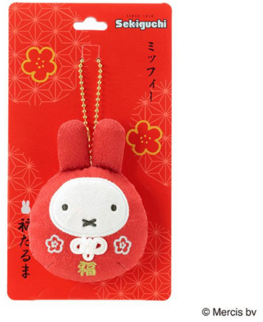 Sekiguchi Miffy 福達摩 吊飾, 1個, Miffy福達摩