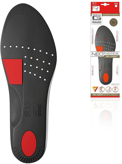 네오 G 네오토틱스 전문가 족저근막염 아치 지지 깔창 - 발 발뒤꿈치 무릎 허리 아킬레스건염 완화를 위한 전신 정형외과 삽입물