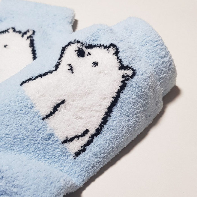 위베어베어스 장목 수면양말 여성용 국산 겨울용 크리스마스 선물용 보온 긴목 잠옷 양말