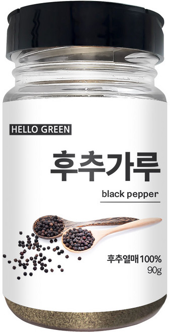헬로우그린 통후추를 그대로 갈은 100% 후추 가루 90g(통), 90g, 1개