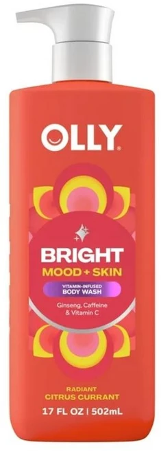 올리 브라이트 무드 스킨 인삼 카페인 비타민C 함유 바디워시 OLLY Vitamins Bright Body Wash, 1개, 502ml - 쿠팡