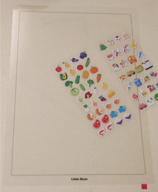 리틀빈 비스포크 오브제 냉장고 달력 접착 스케줄 보드, 1개, 투명 무지