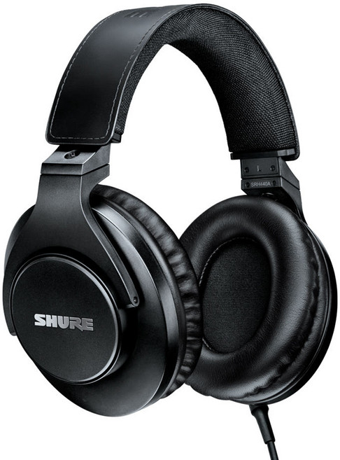 [작곡가의 미디가게] Shure 슈어 모니터링 헤드폰 녹음실 가수 보컬 레퍼런스 모니터 헤드셋 슈어 모니터 헤드폰, SRH 440A, 1개