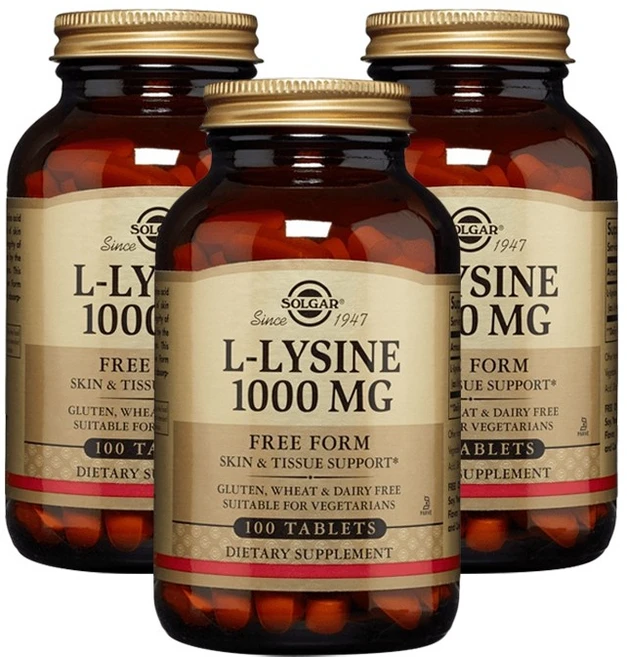 솔가 L-라이신 1000mg 타블렛, 100정, 3개 - 쿠팡