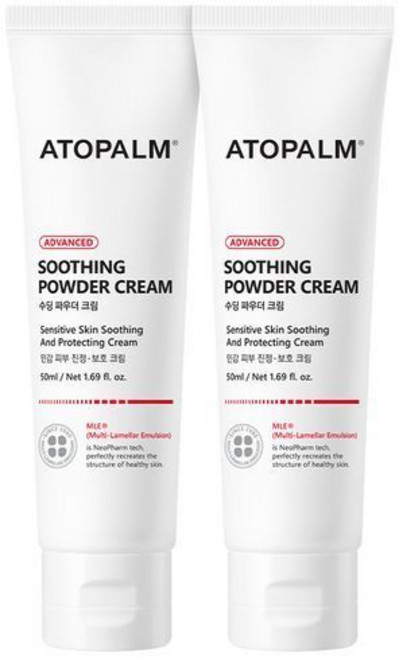 아토팜 수딩 파우더 크림 50ml X 2개 (+20ml 4개 랜덤), 단품