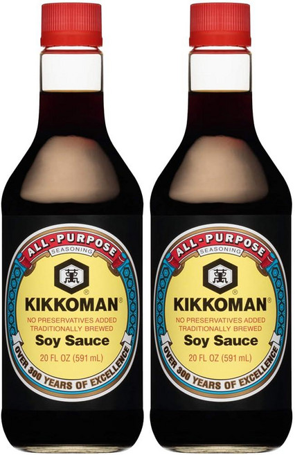 Kikkoman 간장 295.6ml10온스569554, 20 Fl Oz (Pack of 2), Soy Sauce