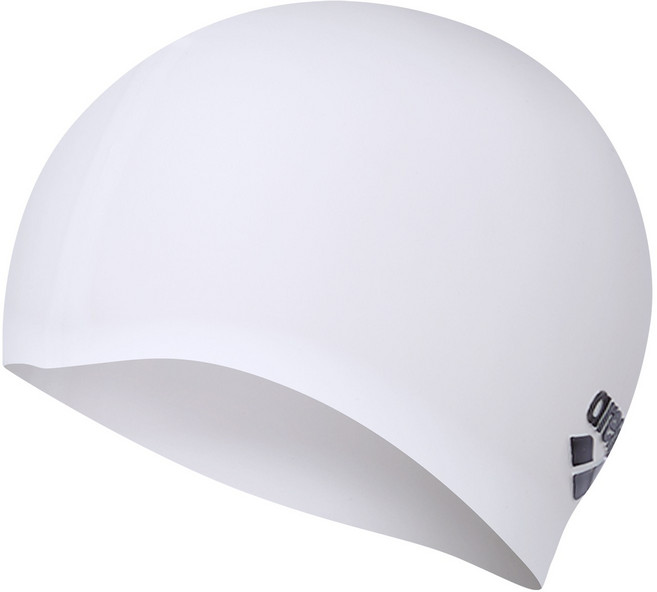 아레나 실리콘수모 플레인 수영모 AC01, 화이트, 1개