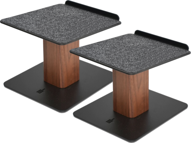 룸랩스 원목 스피커 스탠드 받침대 월넛 북쉘프 2개, 월넛블랙 ( M ), 1개