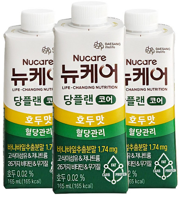 뉴케어 당플랜 코어 호두맛 식사대용 균형영양식, 24개, 165ml