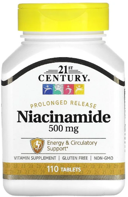 21세기센트리 프럴롱드 릴리스 나이아신아마이드 500mg 타블렛, 1개, 110정 - 쿠팡