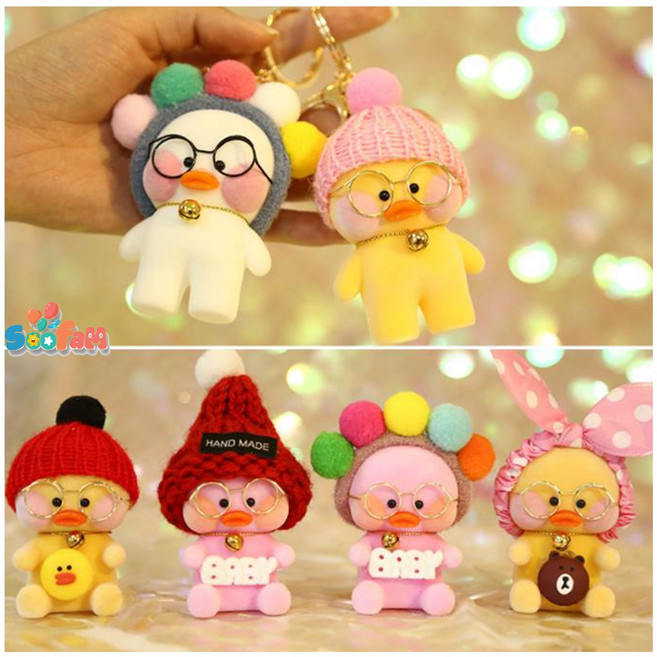 SOOFAM 빵덕이 인형 키링 가방 악세서리 열쇠고리 10CM 3개구매시 1개 증정, 023