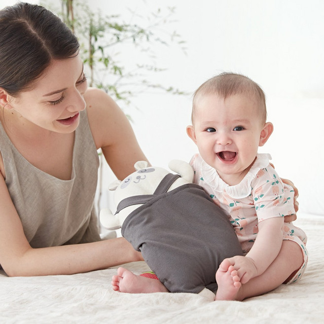 아이팜 신생아용 짱구베개, 블루베어, 1개