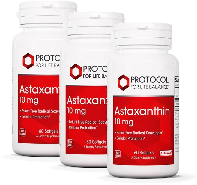 프로토콜 아스타잔틴 10mg 소프트젤 PROTOCOL FOR LIFE BALANCE Astaxanthin, 3개, 60정 - 쿠팡
