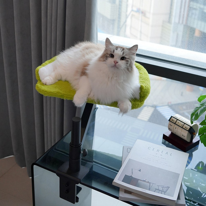 레브팻 고양이 책상 선반 해먹, 1개, 혼합색상