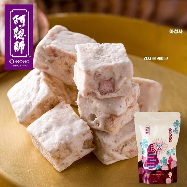 대만 특산품 아충 타로 간식 장인의 차류 사탕 누가 및, 1개, A. 아총사 누가 캔디 200g x 1개