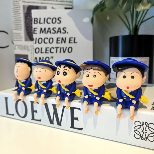 FATTYS 춘일부 교복 짱구 미니 피규어 차량용 장식품 세트(컬러 박스 포장), 1세트, 춘일부교복(컬러 박스 포장)