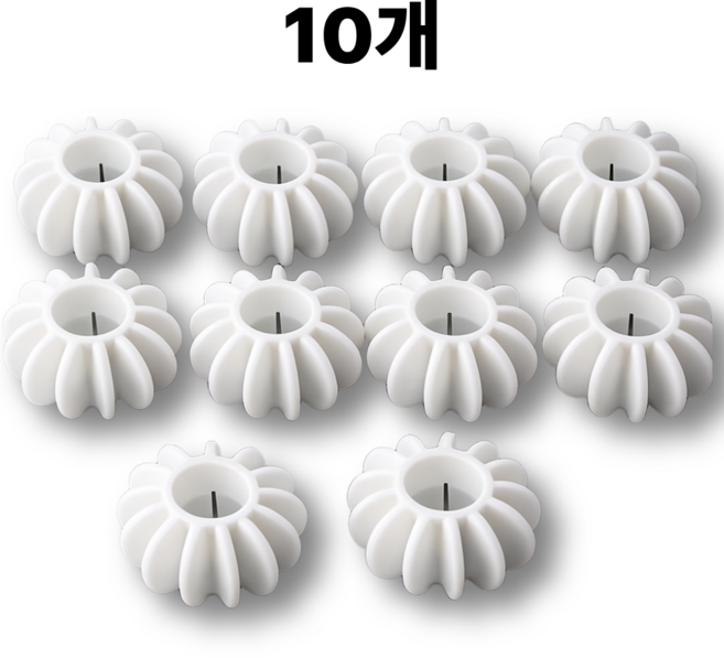 루다택 엉킴방지 빨래 세탁볼, 10개, 화이트